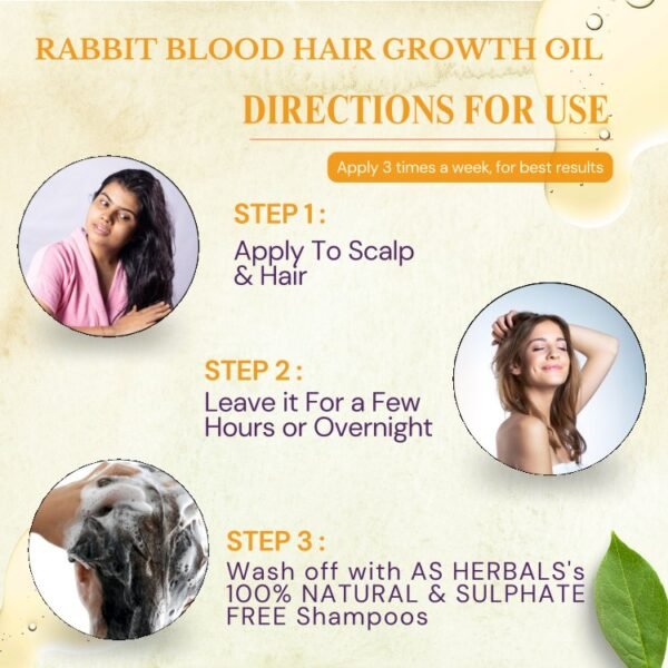 RABBIT BLOOD HAIR OIL -500ML - Image 2